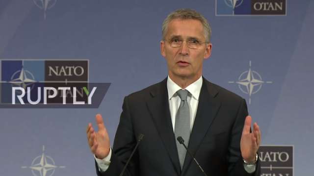 NATO-Generalsekretär Stoltenberg gibt nach Außenminister-Treffen Pressekonferenz